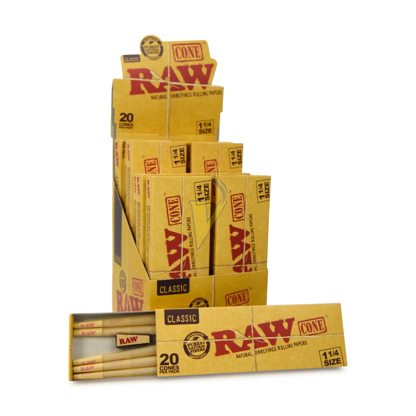 Raw (20ct) 1 1/4 Pre-Rolled Cones