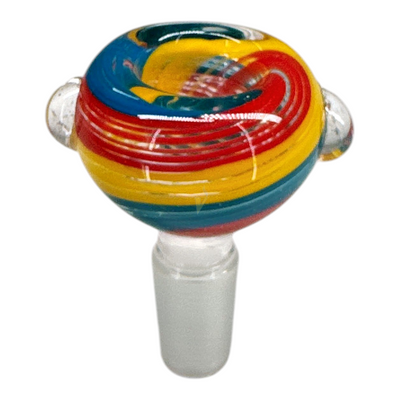 Greenhouse Swirl Reversal Glass Flower Bowl