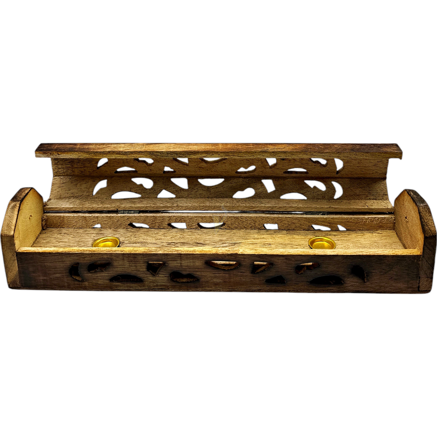 Carved and Inlaid Coffin Incense Burner