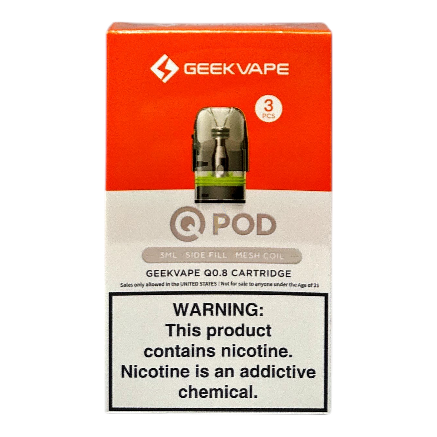Geekvape Q 3ML Side Fill Replacement Pods - The Vapor Shoppe Geekvape Q 3ML Side Fill Replacement Pods - The Vapor Shoppe