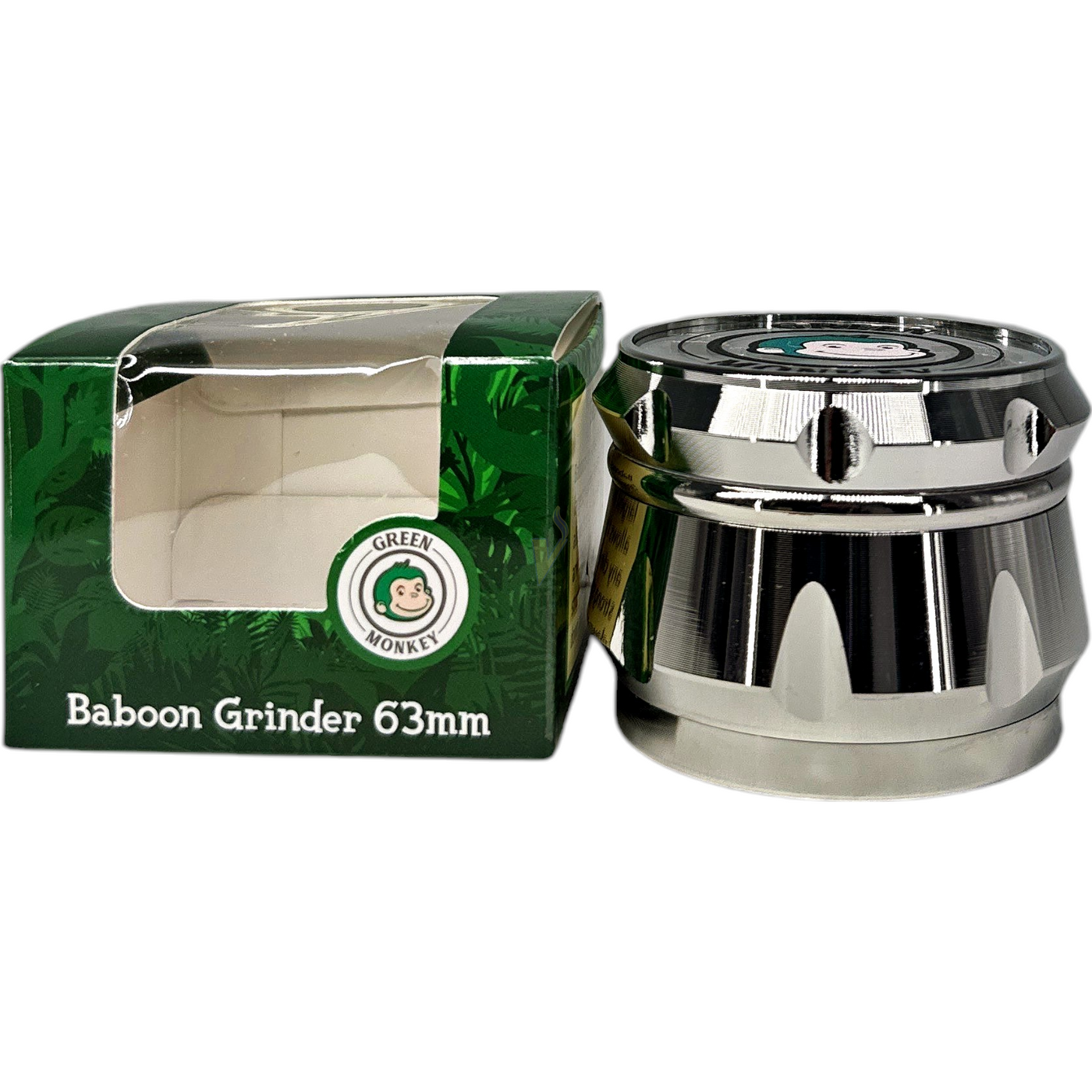 Green Monkey 4 Piece Baboon 63mm Grinder