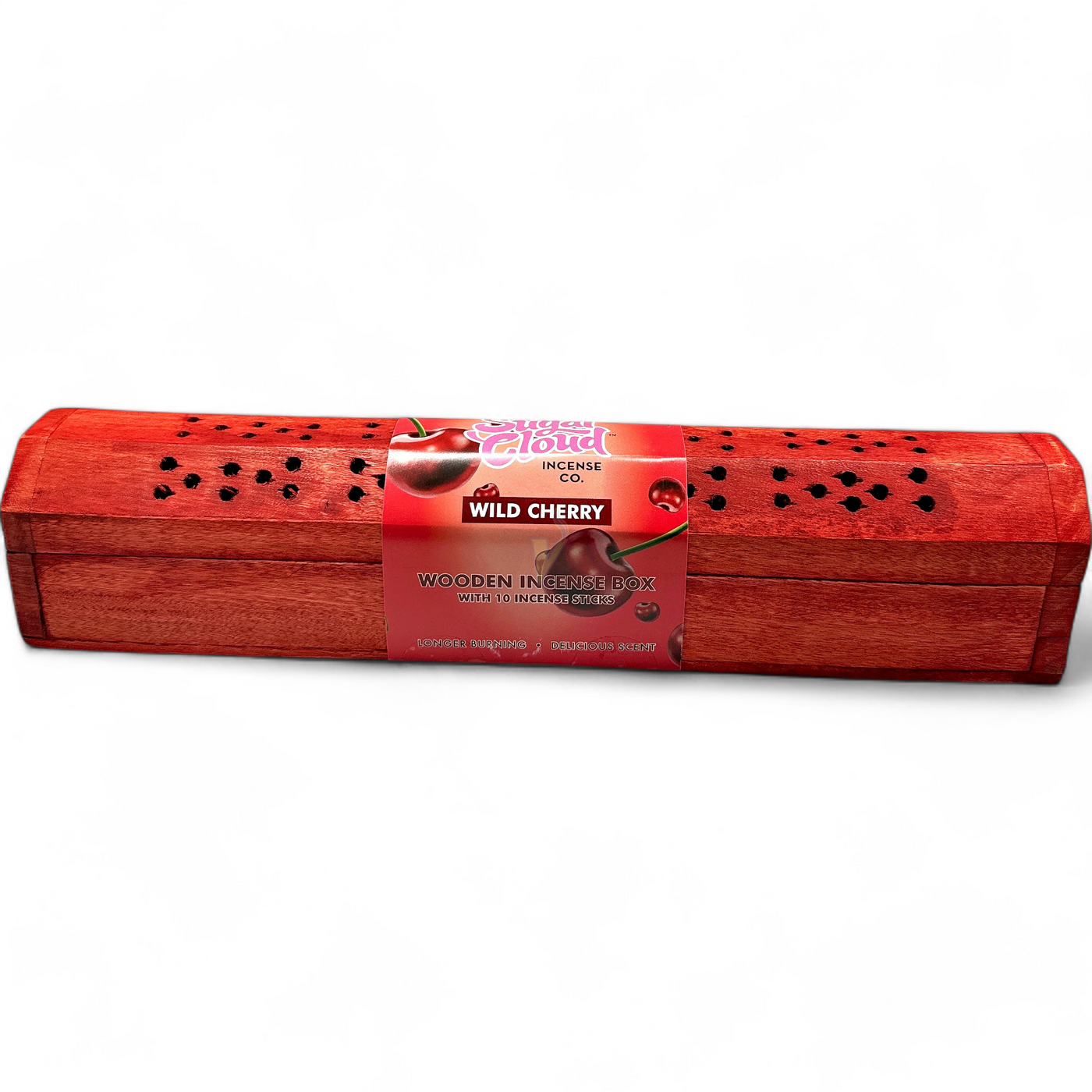 Sugar Cloud Wooden Incense Box with 10 Sticks