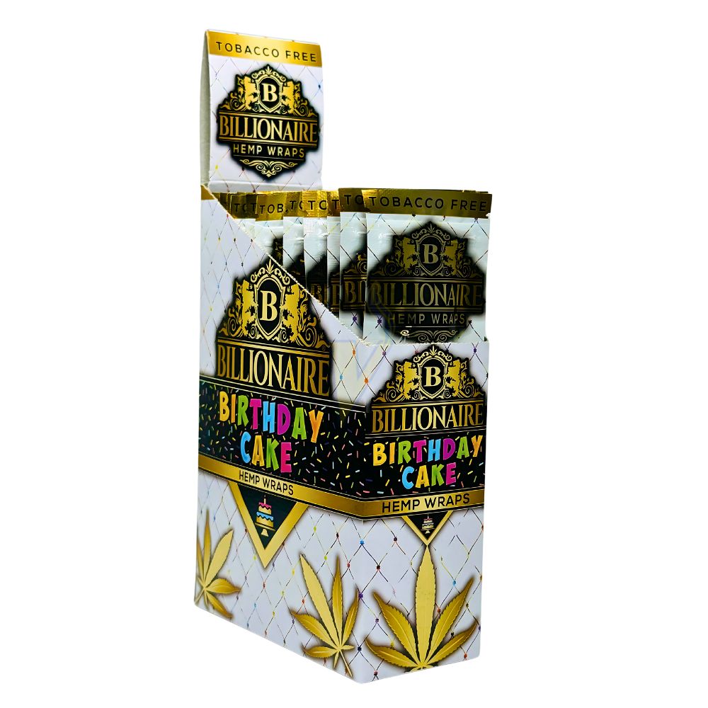 Billionaire Hemp Wraps Case - 100% Pure Hemp, Nicotine-Free, 25 Packs  The  Vapor Shoppe