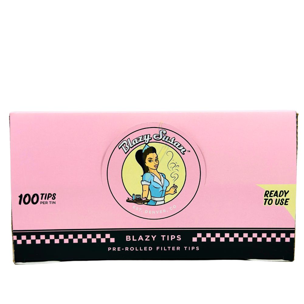 Blazy Susan 100ct Pre Rolled Filter Tips Tin Case