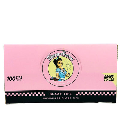 Blazy Susan 100ct Pre Rolled Filter Tips Tin Case