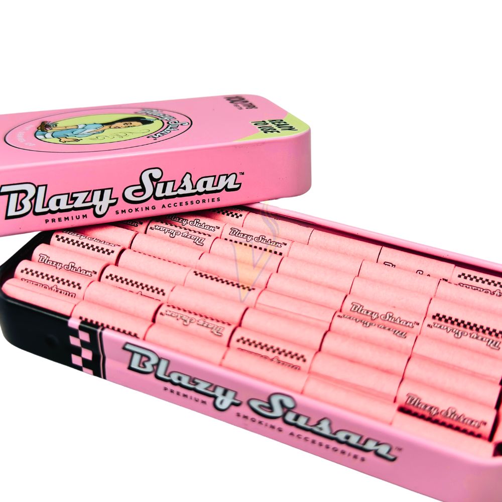 Blazy Susan 100ct Pre Rolled Filter Tips Tin Case