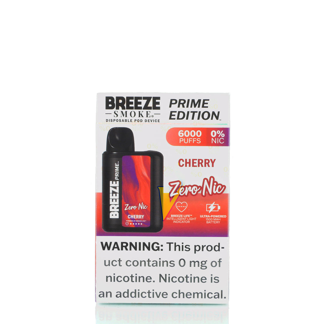 Breeze Prime Zero Nic Disposable Vape – The Vapor Shoppe