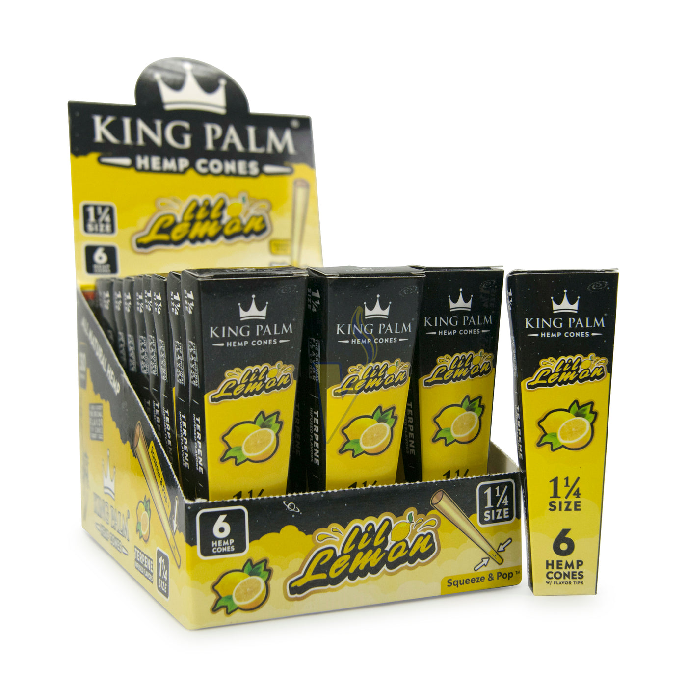 King Palm Squeeze & Pop 1 1/4 Hemp Cones