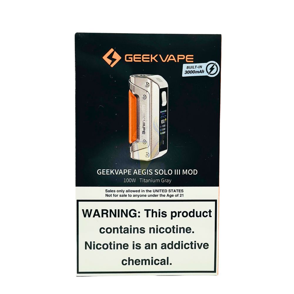 Geekvape Aegis Solo 3 100W Mod The Vapor Shoppe Geekvape Aegis Solo 3 100W Mod The Vapor Shoppe