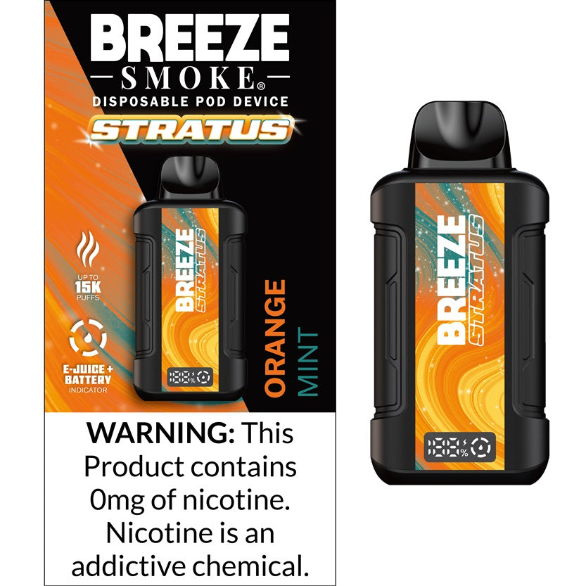 Breeze Smoke Disposable Pod Device Breeze Stratus Disposable Vape Breeze Smoke Disposable Pod Device Breeze Stratus Disposable Vape