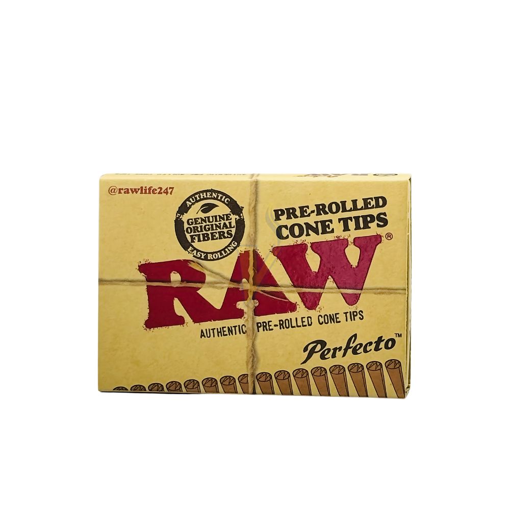 Raw 20ct Pre Rolled Cone Tips Case