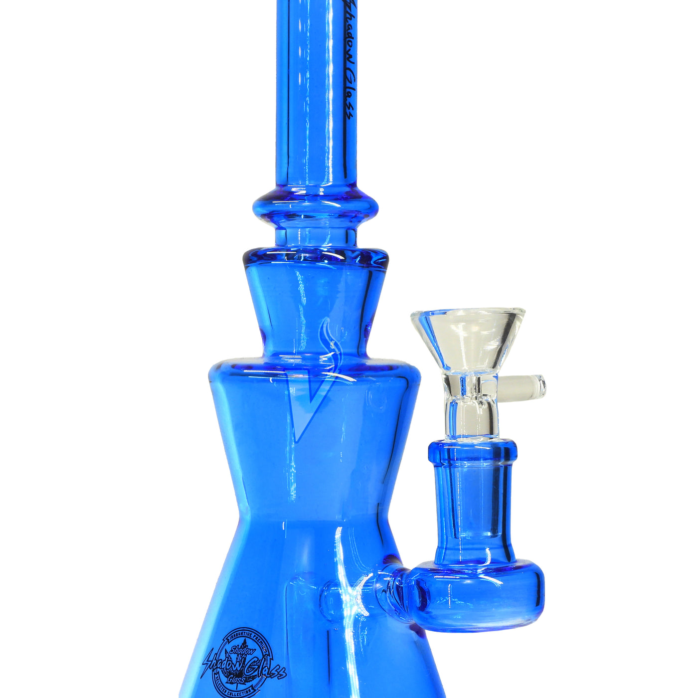 Shadow Glass 8.5 Inch Straight Neck Bell Shape Water Pipe