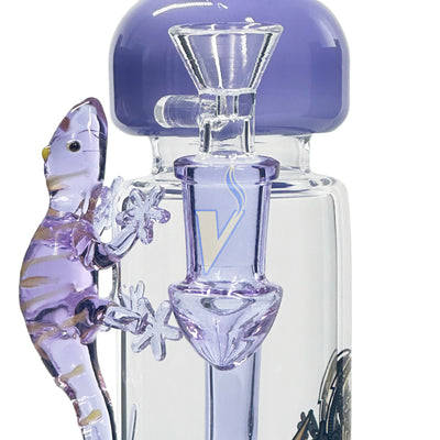 Shadow Glass Lizard Design Water Pipe