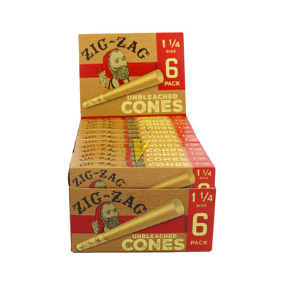 Zig Zag Unbleached 1 1/4 Cones