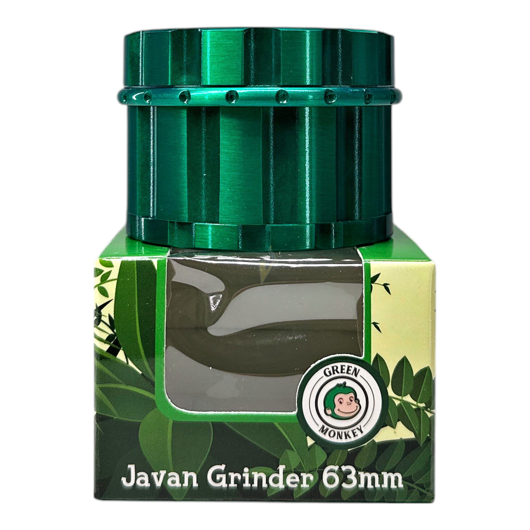 Green Monkey 4 Piece Javan 63mm Grinder – The Vapor Shoppe