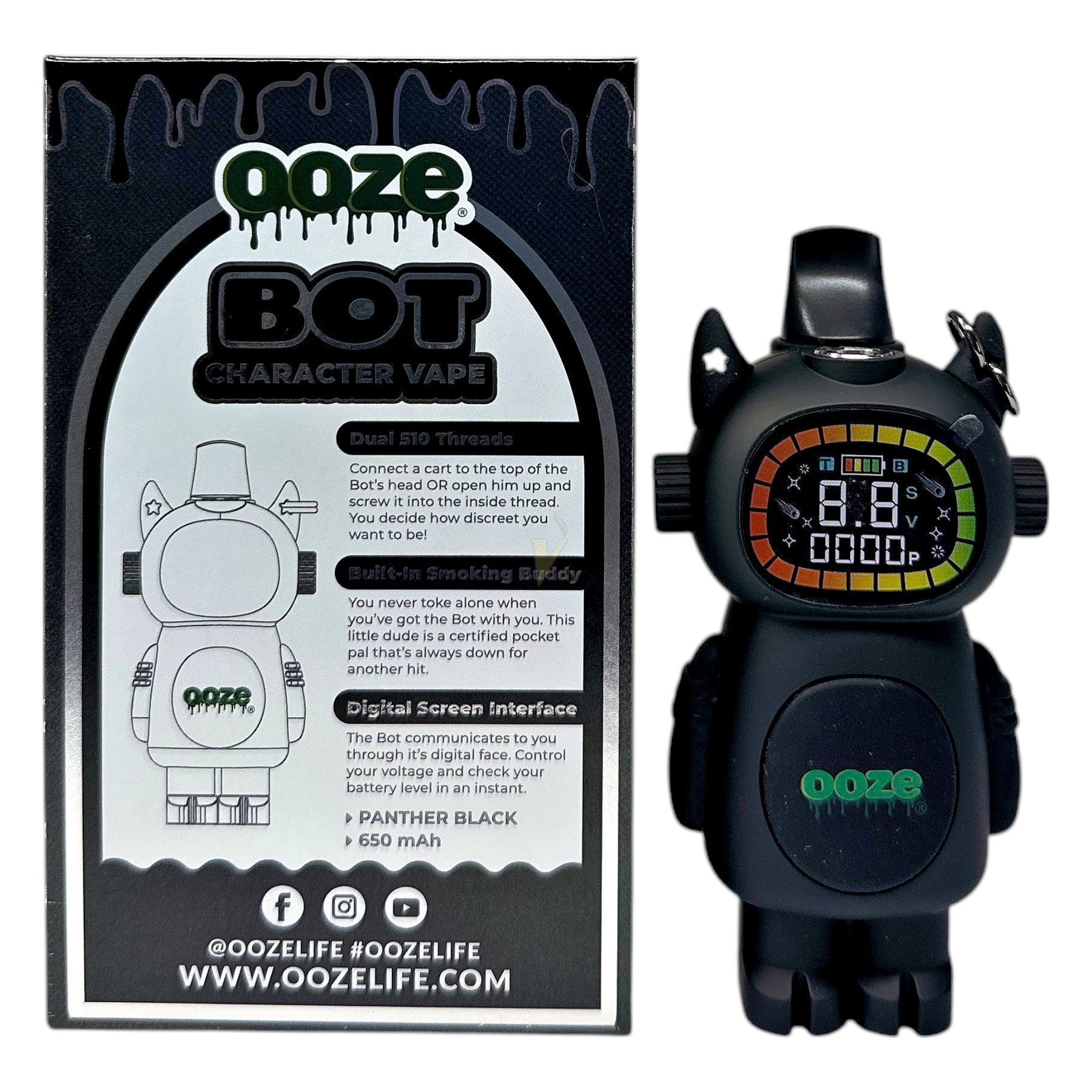 Ooze Bot Character Vape Battery The Vapor Shoppe Ooze Bot Character Vape Battery The Vapor Shoppe