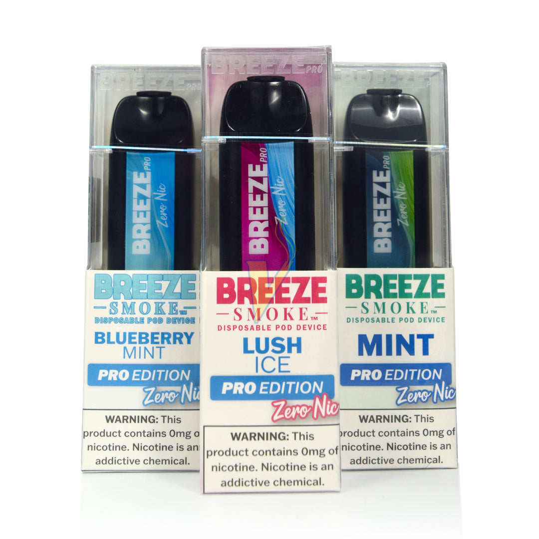 Breeze Pro 0% Nicotine Disposable Vape – The Vapor Shoppe