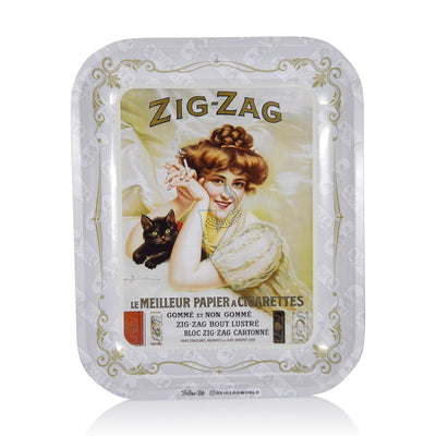 Zig Zag Large Vintage Rolling Tray