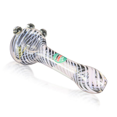 Hanna's Bomb Ass Glass 4.5" Green Side Hand Pipe