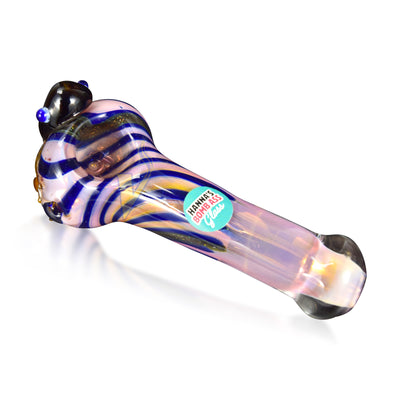 Hanna's Bomb Ass Glass 4" Fumed w/Frog Hand Pipe